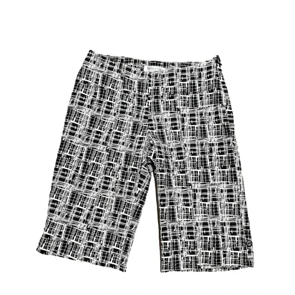 WHBM Bermuda Shorts. Black and white size 2. Excellent condition!